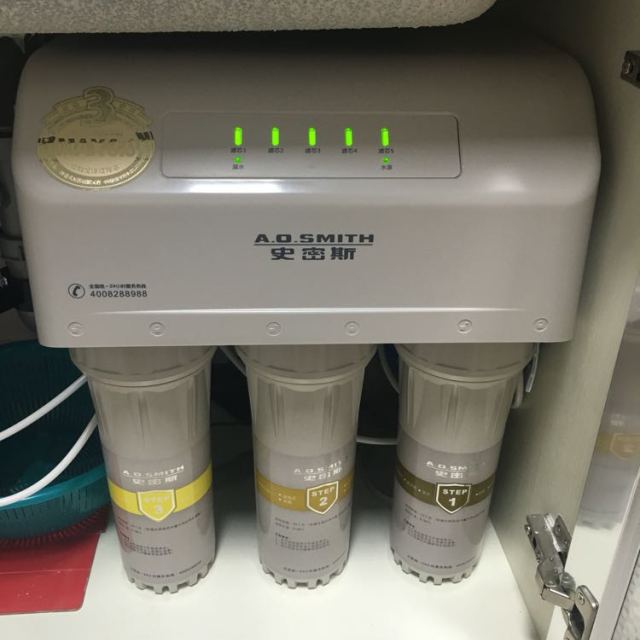 史密斯反渗透净水器机50d2储水型反渗透滤芯寿命3年商品评价 > 安装