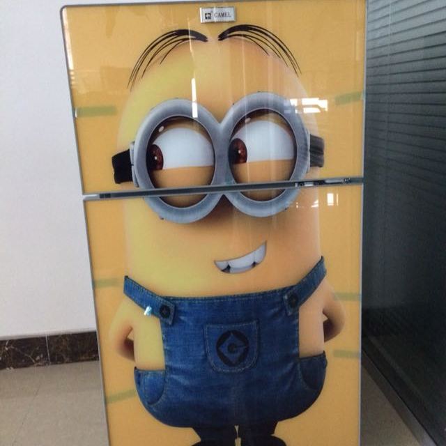 骆驼(camel)双门冰箱bcd-108 小黄人 108升家用节能静音两门小电冰箱