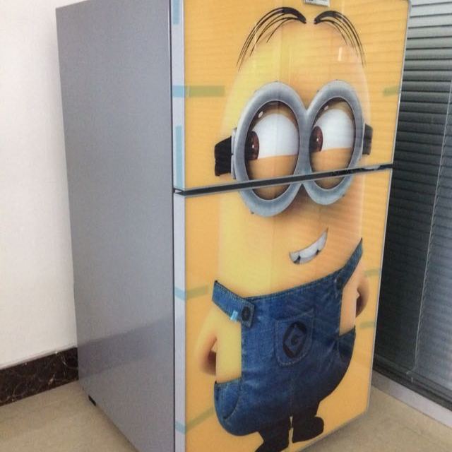 骆驼(camel)双门冰箱bcd-108 小黄人 108升家用节能静音两门小电冰箱