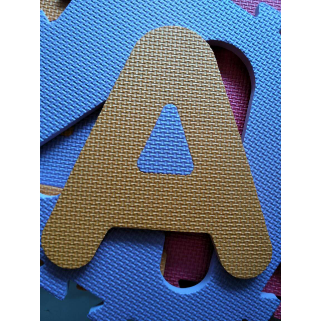 明德字母儿童爬行垫 宝宝爬爬垫 eva泡沫拼图地垫防滑垫26片