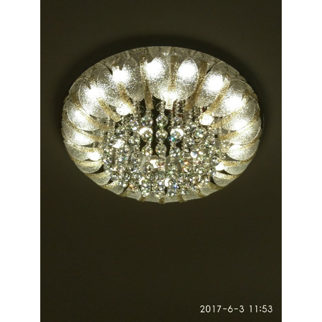 欧普照明opple三档调光水晶灯吸顶灯客厅水晶玻璃装饰灯具简约现代