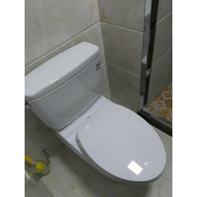 toto卫浴马桶坐便器智洁加长喷射虹吸分体坐便器cw764rb/sw764gb 坑距