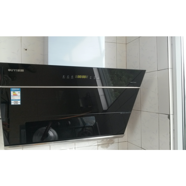 欧意ouyi 油烟机 c676e 侧吸式抽油烟机 触控式吸油烟机 双电机大吸力