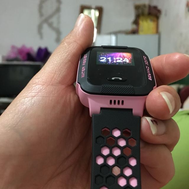 小天才儿童电话手表y03 快充版 粉黑 儿童智能手表360度安全防护防水