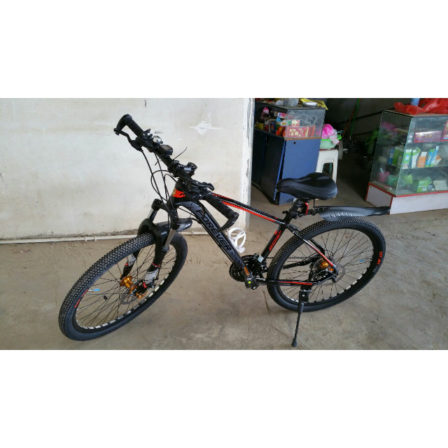 > 永久26寸27速双碟刹山地车r06 黑红色辐条轮商品评价 > 实物和图片