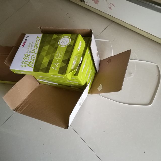 得力复印纸 a4纸打印 铭锐木浆复印纸70g 整箱 500张/.