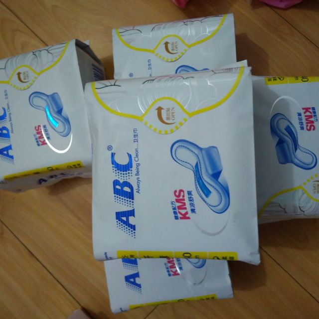 abc 日用 纤薄棉柔 排湿表层 卫生巾240mm*8片(含kms健康配方) 姨妈巾