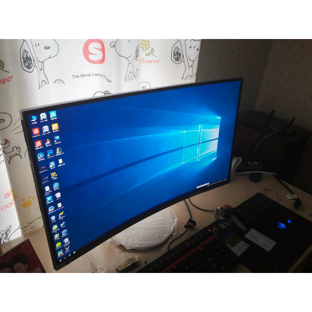 三星/samsung c27h711qec 27英寸 2k 2560*1440超广色域曲面显示器超