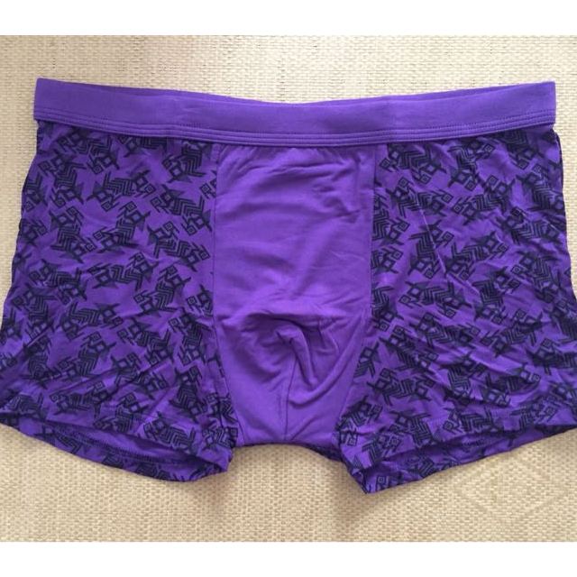 三枪mum 男士内裤男平角裤舒木尔紧身透气中腰舒肤棉印花男短裤54023