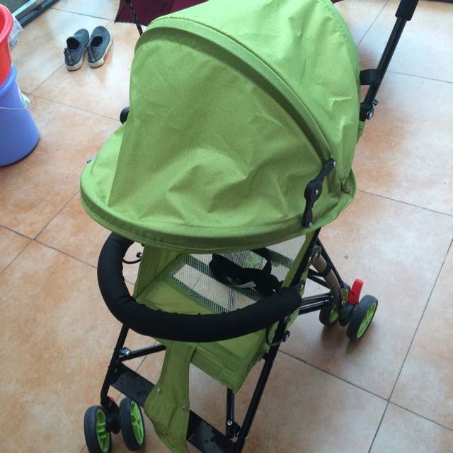 pouch婴儿推车婴儿伞车超轻便推车童车可折叠手推车夏季推车a01 柠檬