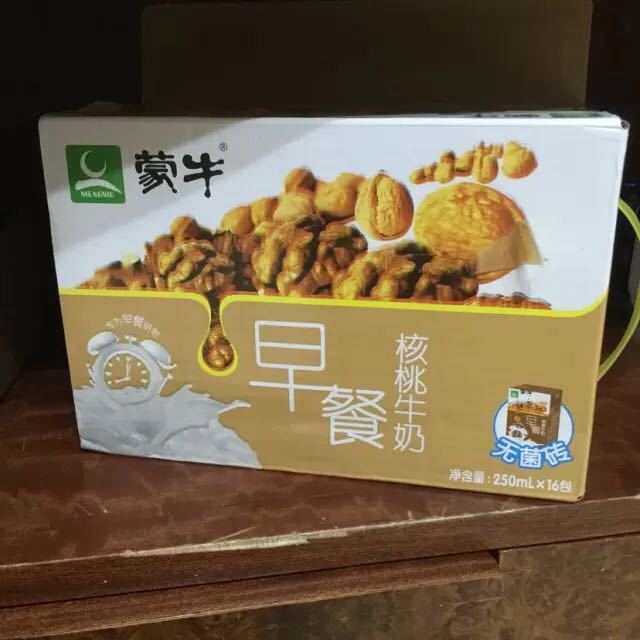 蒙牛早餐奶核桃味250ml16盒