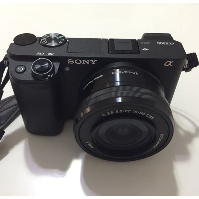 索尼sonyilce6300lapsc微单相机套机黑色2430万有效像素4k视频录制