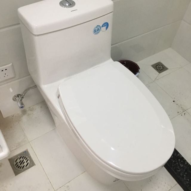 jomoo九牧马桶卫浴座便器上按两段式马桶一体式静音节水防臭喷射虹吸