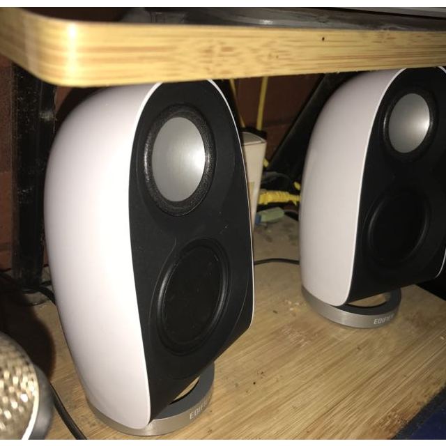 > 宁美国度 edifier/漫步者 e1100mkii 白色电脑音响2.