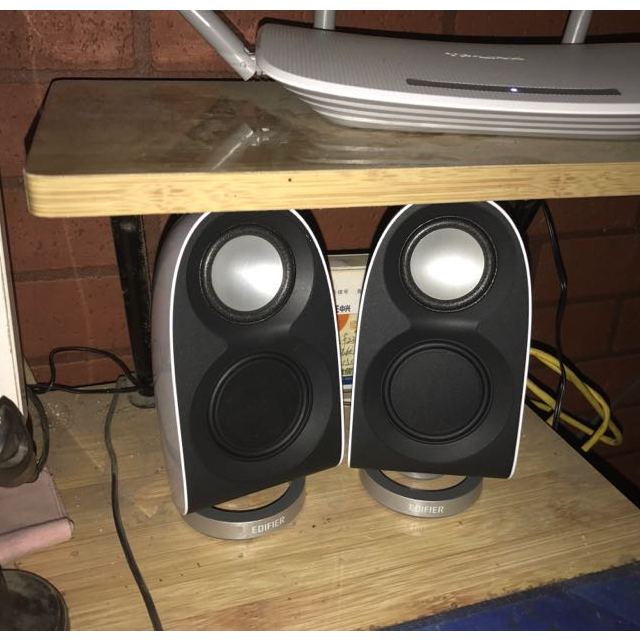 > 宁美国度 edifier/漫步者 e1100mkii 白色电脑音响2.