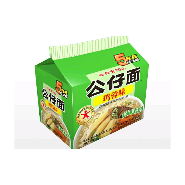 > 公仔面五包经济装煮面(鸡蓉味)112g*5袋商品评价 > 不错,第一次吃