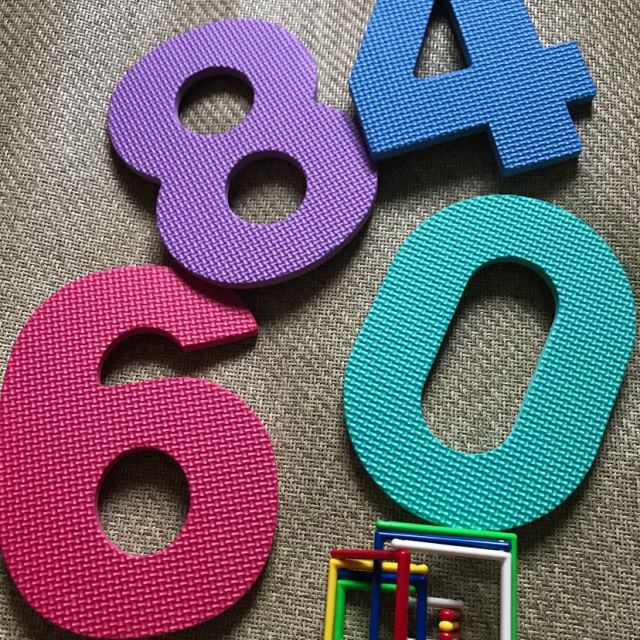 立健 宝宝爬行垫泡沫地垫婴儿拼图地垫儿童游戏垫爬爬垫 数字10片装