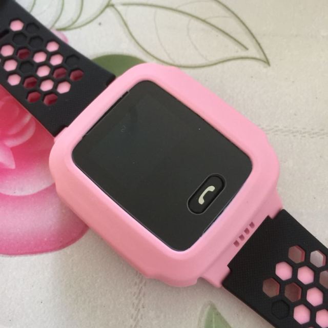 小天才儿童电话手表y03 快充版 粉黑 儿童智能手表360度安全防护防水