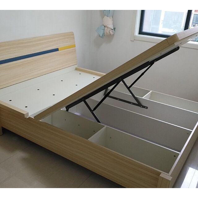 y***52017-07-19 升级了高箱床,多了很多储物空间!