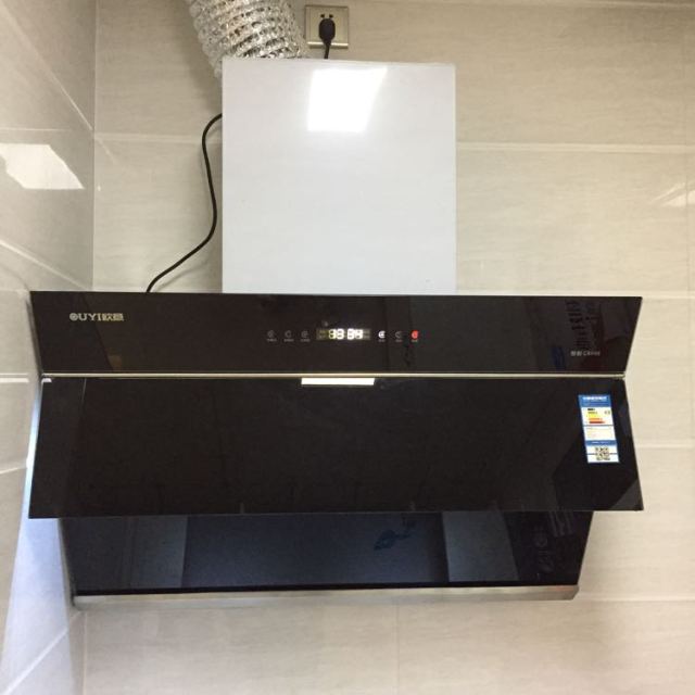 欧意ouyi 油烟机双电机自动清洗自动开合油烟机 c666e 侧吸式吸油烟机