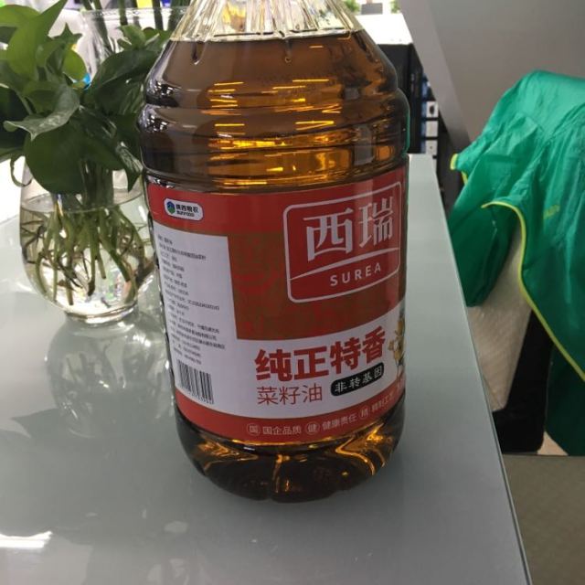 西瑞纯正特香菜籽油5l/桶 非转基因食用油 放心粮油 粮农出品商品