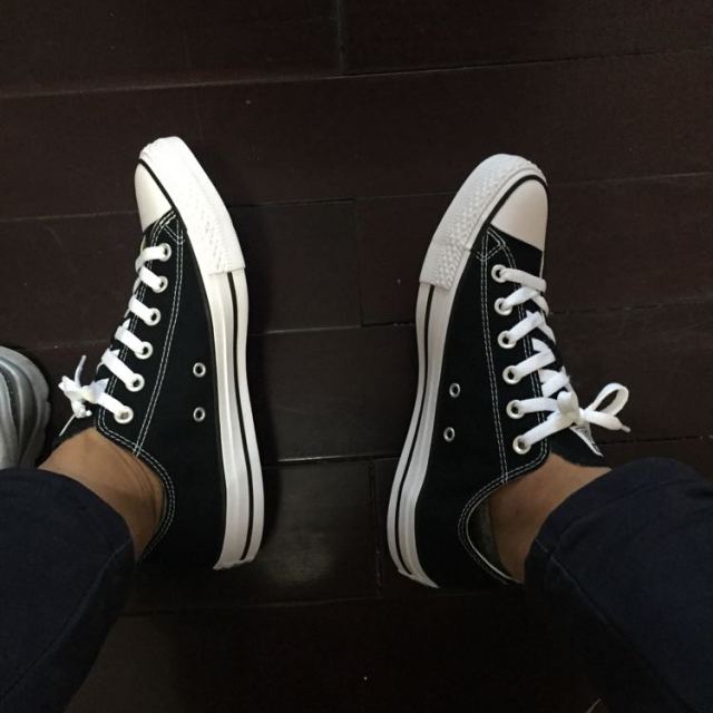 5码脚穿着)匡威converse2017新款男女鞋帆布鞋运动鞋运动休闲101001