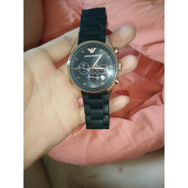 (armani)手表三眼运动男表 商务休闲非机械多功能男士腕表 ar5905