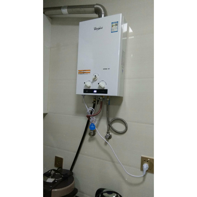 惠而浦whirlpool10升燃气热水器jsq20y10z强排式低水压启动全自动点火