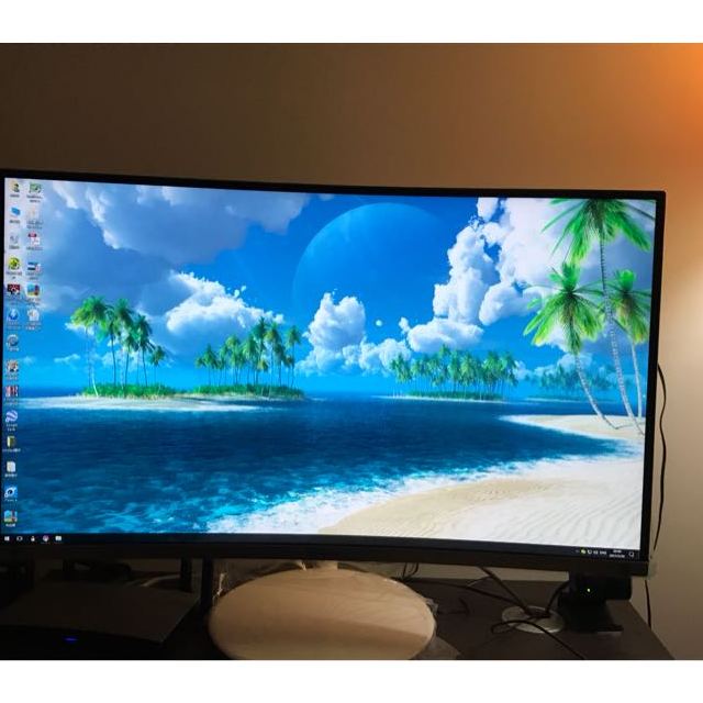 三星(samsung)c27h711qec 2k超广色域曲面显示器27英寸超高清qd量子点