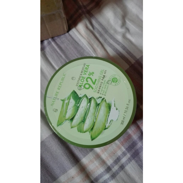 韩国nature republic自然乐园 纳益其尔芦荟舒缓保湿凝胶 芦荟胶2只装