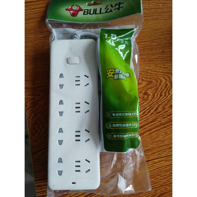 公牛bull插座gn403新国标带儿童保护门插排插线板接线板排插电源插板