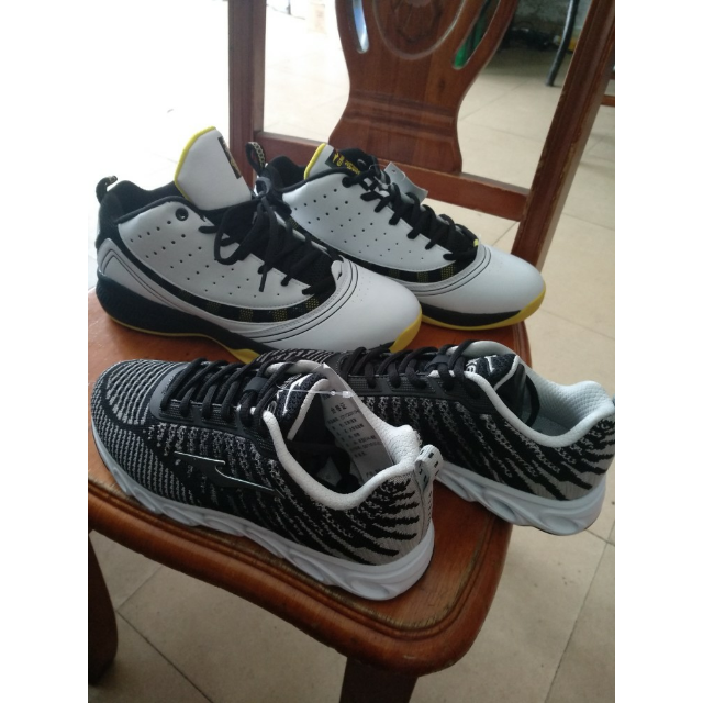 > 鸿星尔克erke篮球鞋高帮综合训练鞋男运动鞋11114304259 正白/正黄