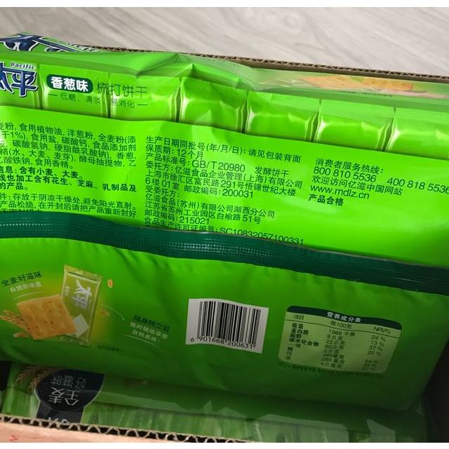 > 太平 梳打餅乾(香蔥口味)400g/袋(新老包裝隨機發貨)商品評價 >