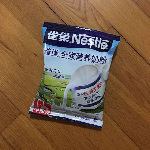 雀巢nestle全家营养甜奶粉320g袋装成人奶粉