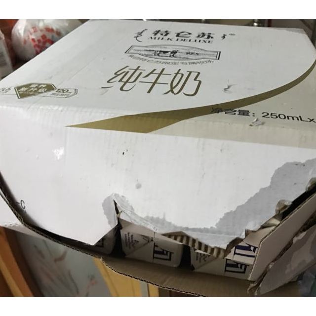 蒙牛 特仑苏纯牛奶利乐苗条装 250ml*16 盒装商品评价 快递员上门