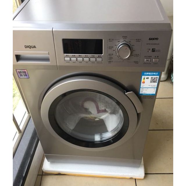 三洋帝度sanyowf810326bs0s8公斤全自动变频洗脱一体滚筒洗衣机原厂