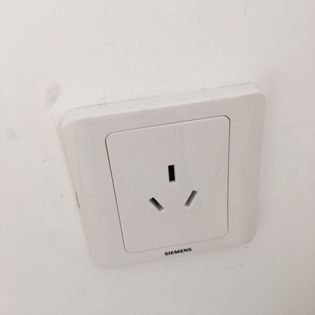西门子siemens开关插座面板86型其他远景系列雅白16a三孔空调电源插座