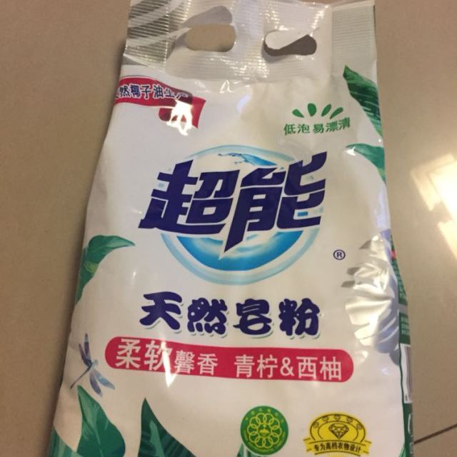 超能天然皂粉馨香柔软680g纳爱斯