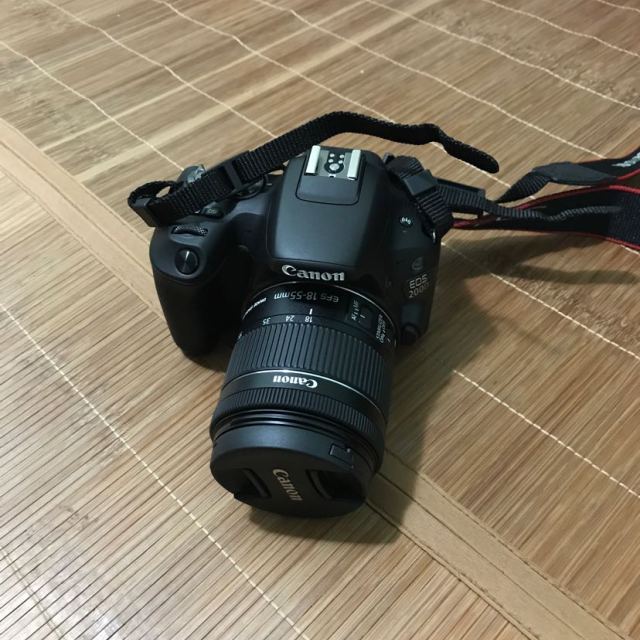 canon/佳能 eos 200d單反相機(搭配18-55mm is stm鏡頭) 入門級 黑色