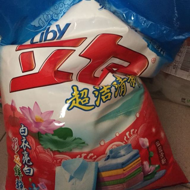 立白超洁清新洗衣粉无磷4kg新旧包装随机发货