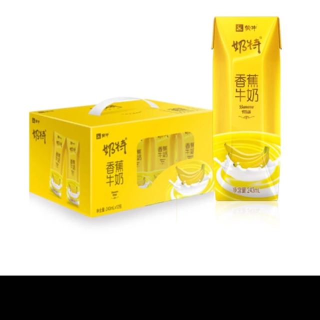 蒙牛奶特香蕉牛奶243ml12盒