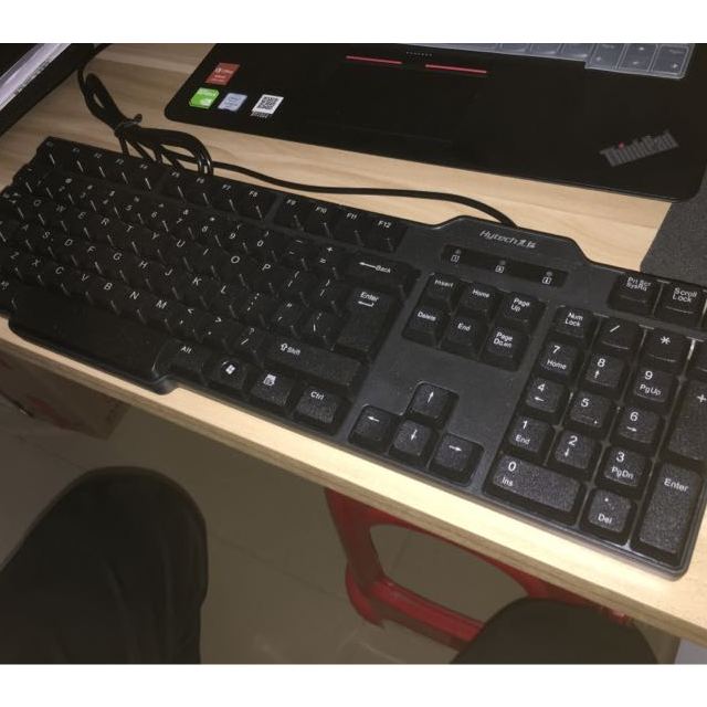 黑貂有线键盘鼠标套装办公用品鼠标键盘套装笔记本台式电脑办公全尺寸