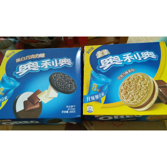 奥利奥oreo夹心饼干零食金装巧克力味夹心388g