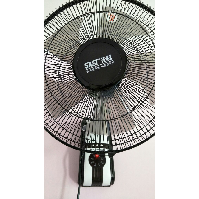 先科(sast)309r 电风扇台式壁扇家用 宿舍壁挂扇 工业电扇 壁挂式摇头
