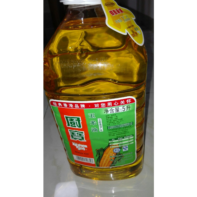 厨宝香港品质食用油非转基因玉米油 5l