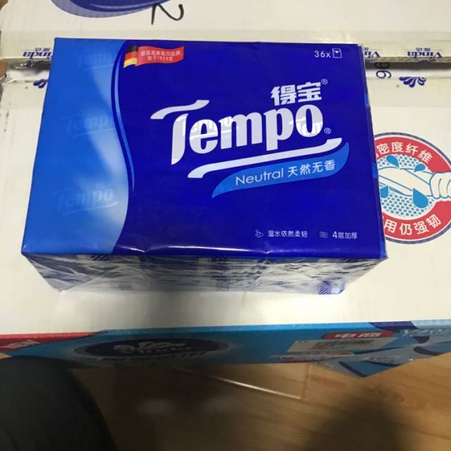 tempo/得宝 手帕纸 迷你4层*36包(天然无味) 纸手帕餐巾纸小包纸巾手