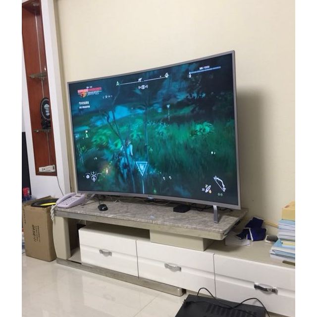 led65ec880ucq65英寸4k超高清曲面人工智能语音hdr液晶平板电视机