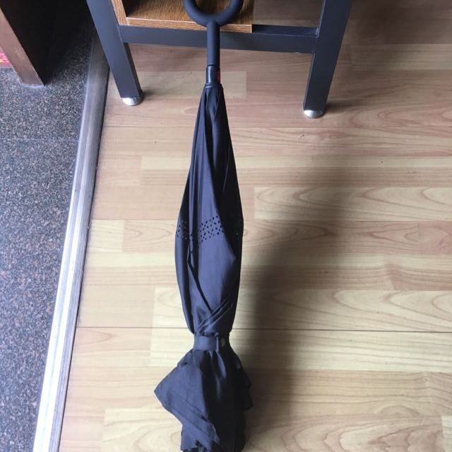 墨迹家居 反向伞双层免持式雨伞kazbrella创意反转折叠开收汽车长柄骨