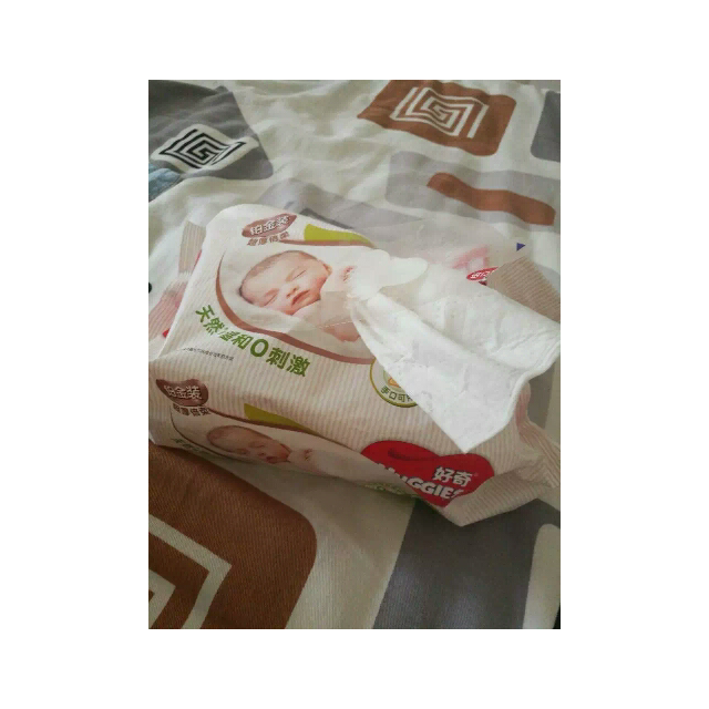 好奇huggies铂金装婴儿湿巾80抽*6包 天然呵护超厚倍柔湿纸巾(新老