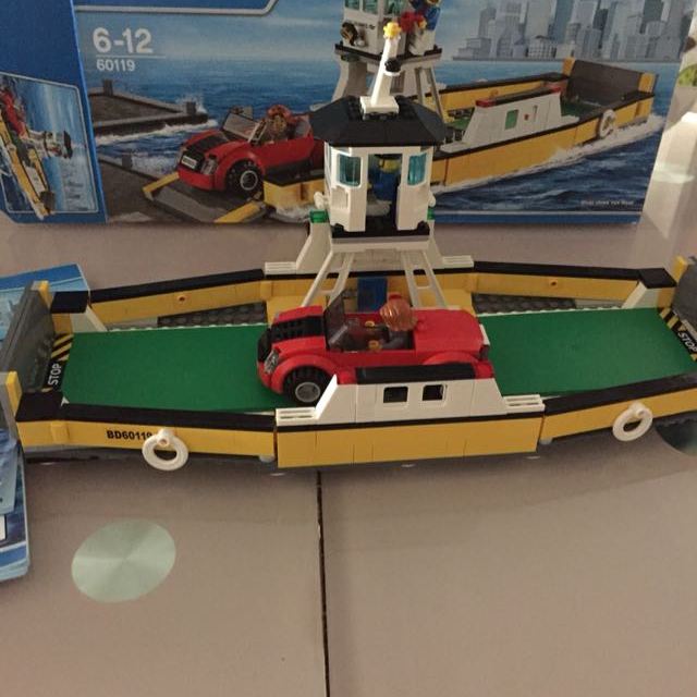 lego乐高city城市系列汽车摆渡船60119塑料玩具614岁200块以上